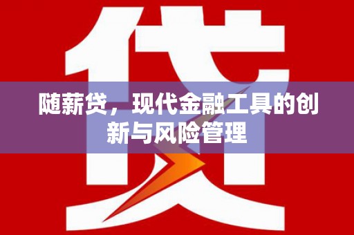 南投市随薪贷，现代金融工具的创新与风险管理