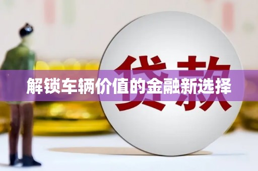 南投市解锁车辆价值的金融新选择