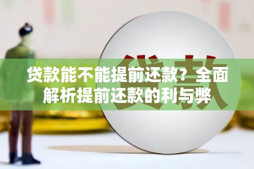南投市贷款能不能提前还款？全面解析提前还款的利与弊