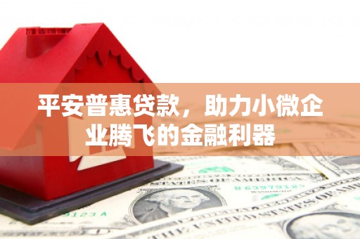 南投市平安普惠贷款，助力小微企业腾飞的金融利器