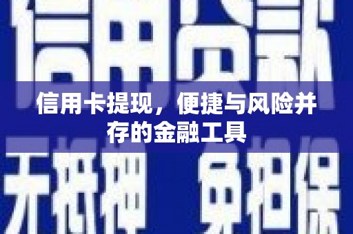 南投市信用卡提现，便捷与风险并存的金融工具