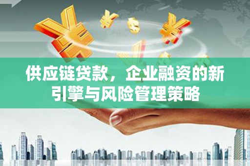 南投市供应链贷款，企业融资的新引擎与风险管理策略