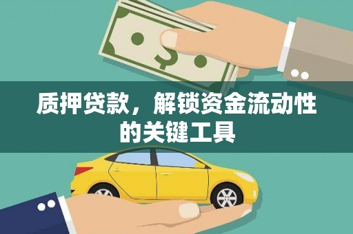 南投市质押贷款，解锁资金流动性的关键工具