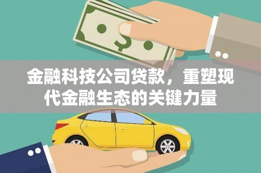 南投市金融科技公司贷款，重塑现代金融生态的关键力量