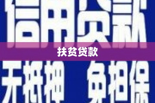 南投市扶贫贷款